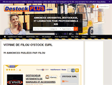 Tablet Screenshot of filou.destockplus.com